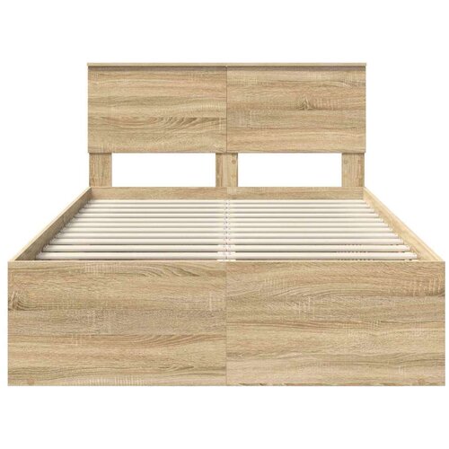 Okvir za krevet Sonoma 120 x 200 cm Konstruirano drvo Slike