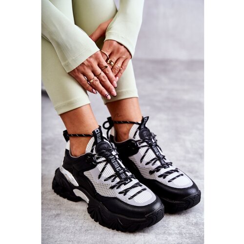 Big Star Women's Sport Shoes Memory Foam System KK274053 Black-Grey Cene