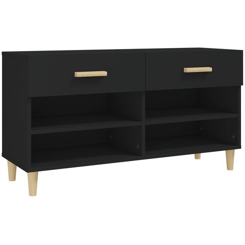 Maison Chic Omarica za obutev - Kopa za čevlje črna 102x35x55 cm inženirski les, (21777247) Slike