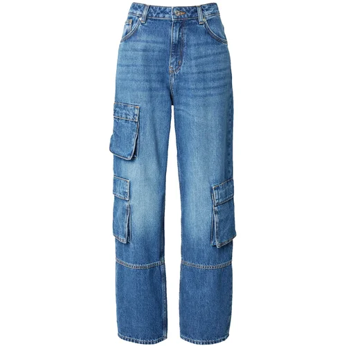 Hugo Blue Kargo kavbojke 'Leni' moder denim