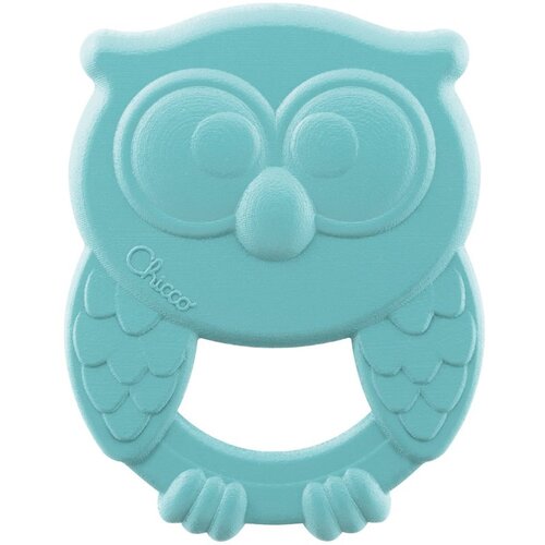 Chicco Eco+ Owly Teether grizalo Blue 3 m+ 1 kos Cene