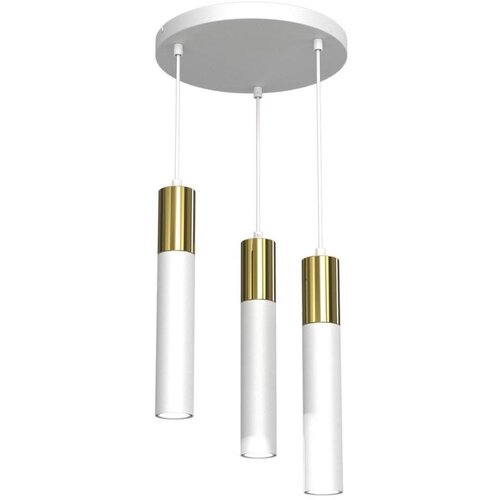  Luster na sajli CASSA 3xGU10/8W/230V bela/zlatna Cene