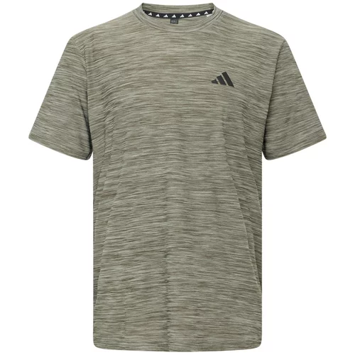 Adidas Tehnička sportska majica 'Essentials' maslinasta / crna