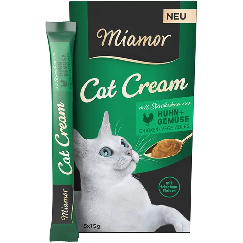 Miamor Cat Cream piletina + povrće - Ekonomično pakiranje: 20 x 15 g