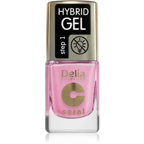 Delia Cosmetics Coral Hybrid Gel gel lak za nohte brez uporabe UV/LED lučke odtenek 116 11 ml