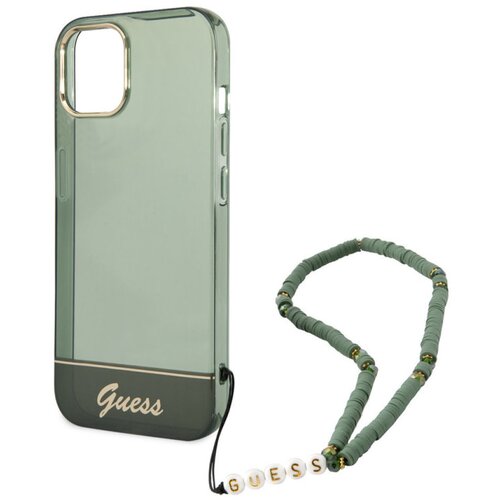  Maska za telefon Guess Hc IML Electro Cam Strap za iPhone 14 Plus 6.7 zelena (GUHCP14MHGCOHA) Cene