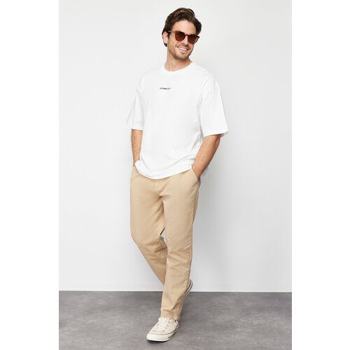 Trendyol Men's Limited Edition Mink Regular Fit Chino Trousers Cene