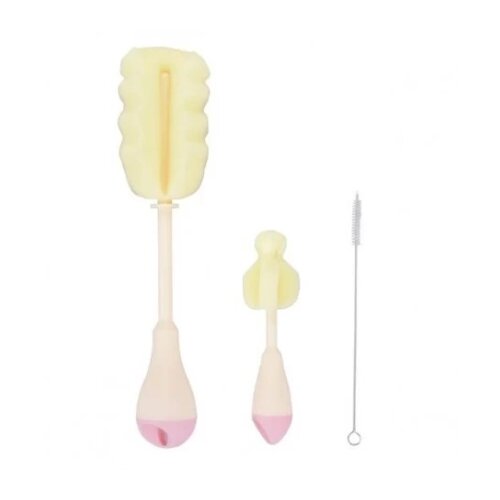  Set četki za či&scaron;ćenje fla&scaron;ica i cucli 3 dela Pink KKB40044 Cene