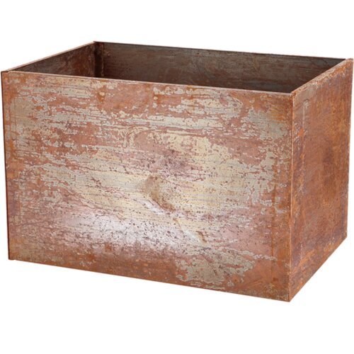 Esschert Design Pravokotno korito iz jekla Corten - 60 x 40 x 40 cm Cene