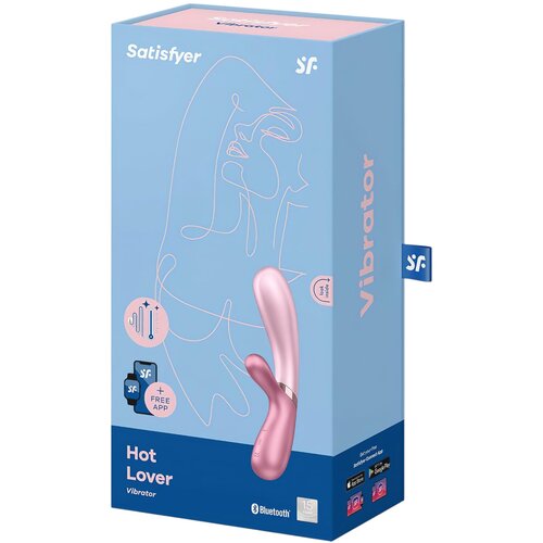 Satisfyer Hot Lover - pametni ogrevani vibrator za polnjenje (roza) Slike
