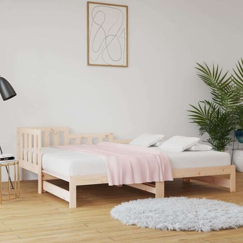  Dnevni ležaj na izvlačenje 2x (80 x 200) cm od masivne borovine Cijene