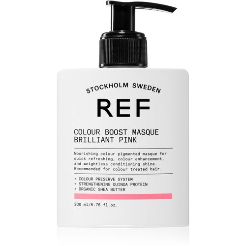 REF Colour Boost Masque nežna hranilna maska brez permanentnih barvnih pigmentov BRILLIANT PINK 200 ml Cene
