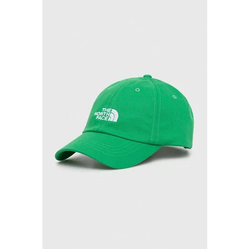 The North Face Kapa s šiltom Norm Hat zelena barva, NF0A7WHOPO81