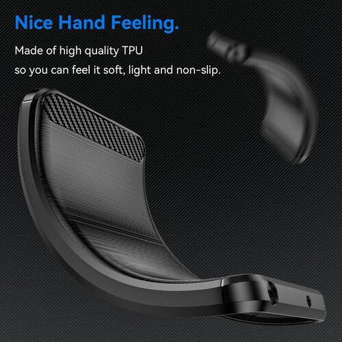Techsuit Carbon Silicone maska za Honor 600 Lite &amp;ndash; crna Slike