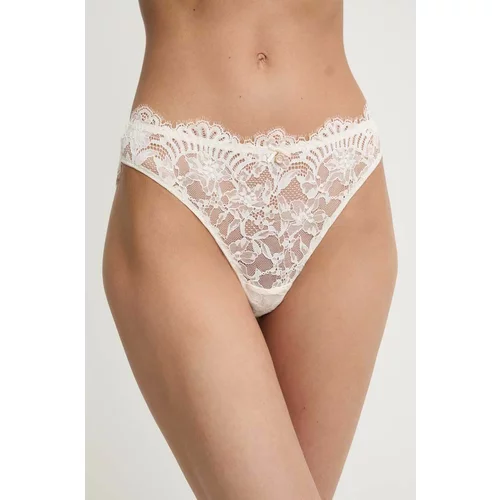 Emporio Armani Underwear Brazilke boja: bež, od čipke, 162948 4R215