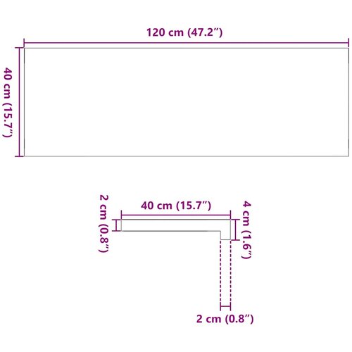  Prozorske klupice 2 kom svijetlosmeđe 120x40x2 cm masivne hrast Slike