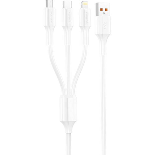 Foneng 3V1 USB TO MICRO USB TO LIGHTNING KABEL 1.2M 3A ZA POLNJENJE, (5000292962) Cene