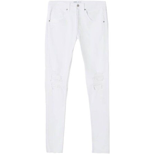 Bershka Kavbojke bel denim Slike