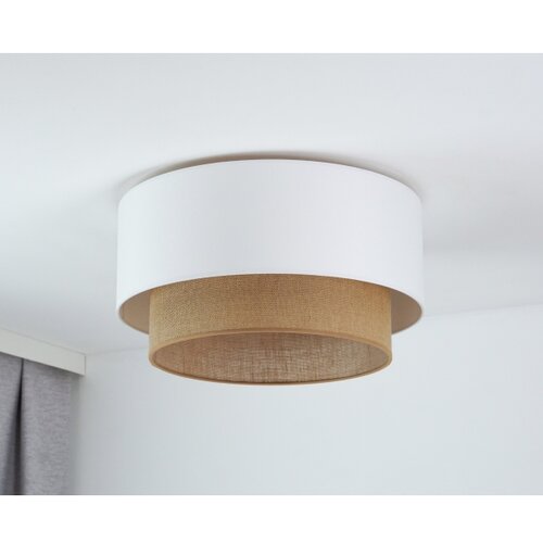  duolla - plafonsko svetlo boho 1xE27/15W/230V prečnik 45 cm bela/braon Slike