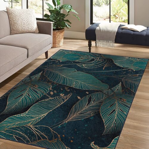 Mila Home Petrolej zeleni perivi tepih 160x230 cm Midnight Jungle &amp;ndash; Slike