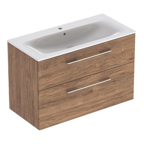 Geberit SELNOVA SQUARE 1000 ORMARIĆ SA LAVABOOM 2 FIOKE AMERIČKI ORAH GEBERIT Cene