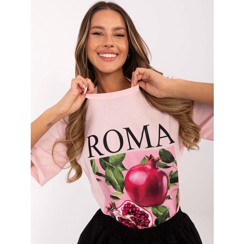 Italy Moda T-shirt-MI-TS-M745.33-light pink Slike
