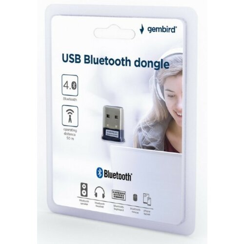 Gembird BTD-MINI5 USB2.0 Bluetooth dongle v4.0, 2.4Ghz 3MB/s(24Mbps) 8dBm, 50m FO Slike