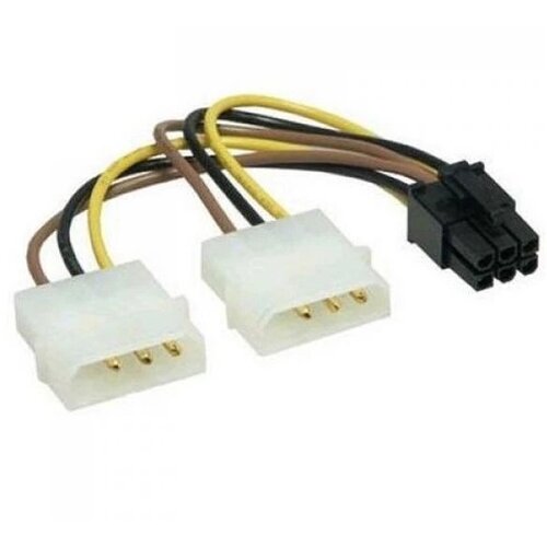 Linkom Adapter za napajanje za VGA 6pin na 2 x Molex Slike