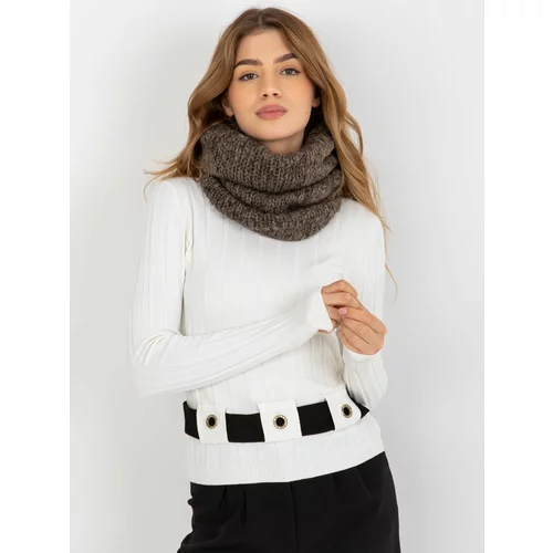 Fashion Hunters Women's Winter Knitted Scarf - Brown