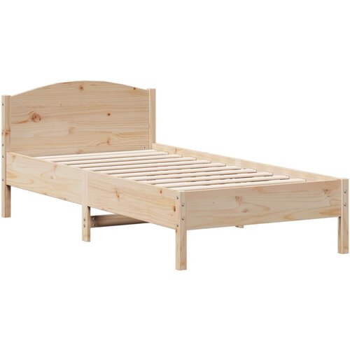 vidaXL Okvir kreveta bez madraca 75 x 190 cm od masivne borovine Cijene