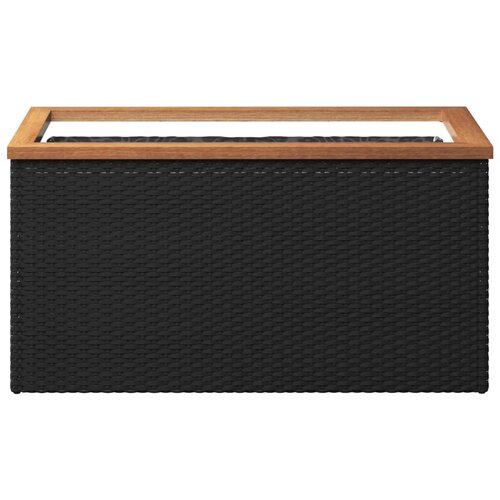  Sadilica crna 80 x 40 x 40 cm od poliratana Slike