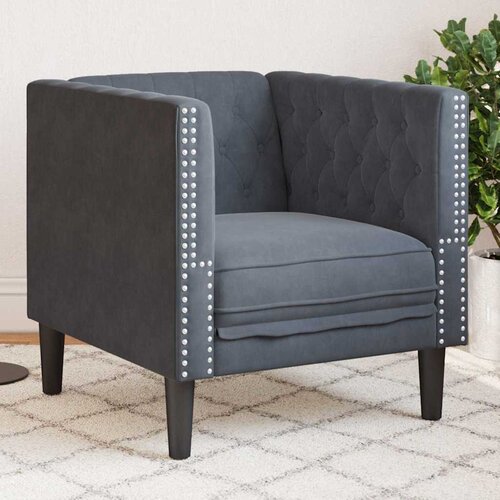 SOFA Tamno siva 74,5 x 71 x 70,5 cm Baršun Cene