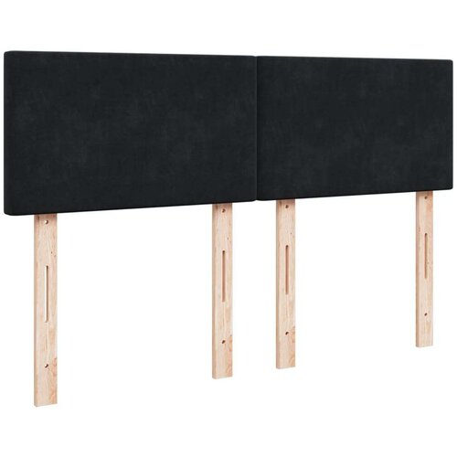 VidaXL Krevet s oprugama i madracem crni 160x200 cm bar&amp;scaron;unasti Slike