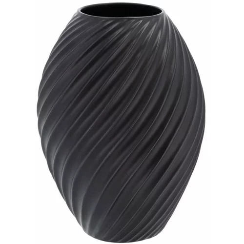 Morsø Vaza iz črnega porcelana River, višina 26 cm