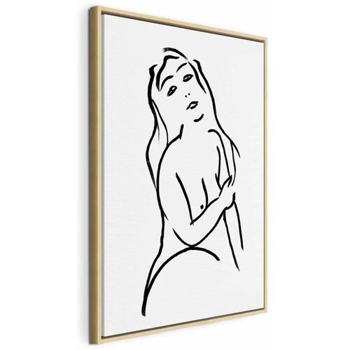  Slika - Passionate Touch (1 Part) Vertical 40x60 U prirodnom drvenom okviru Cijene