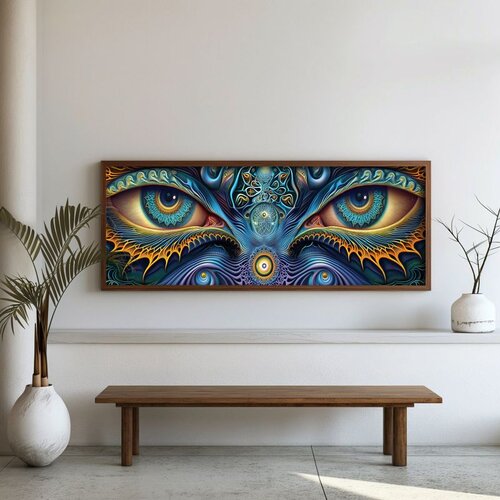 WALLXPERT FAH086-120 Multicolor Decorative Framed MDF Painting Cene