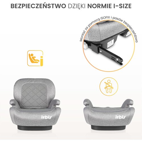 CARETERO Otro&amp;scaron;ki avtosedež Irbis i-Size 125-150 CM črna Slike
