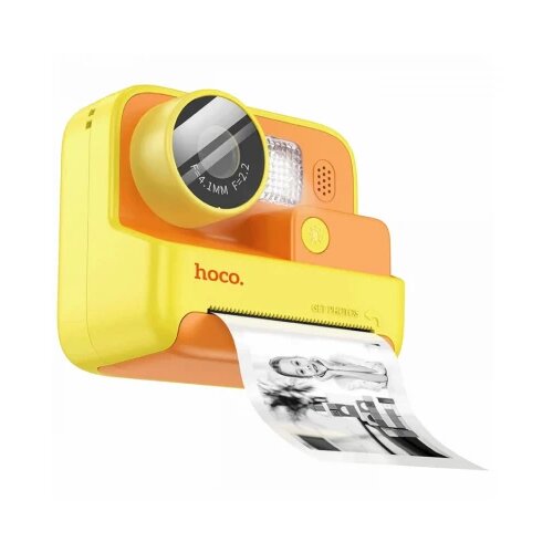hoco. dečiJa kamera sa štampačem, 2" IPS LCD, 720p, microSD - DV200 Yellow Cene