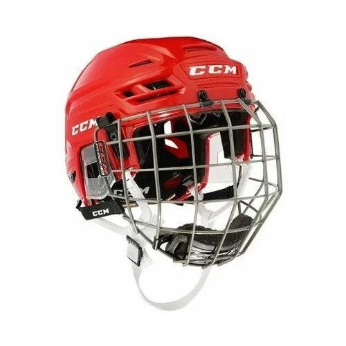 CCM Hokejska čelada HT210C TAC Senior Combo rdeča, velikost: M, (20742387)