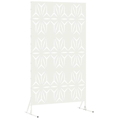  Zaslon za privatnost 100 x 50 x 180 cm Čelik Bijela Slike