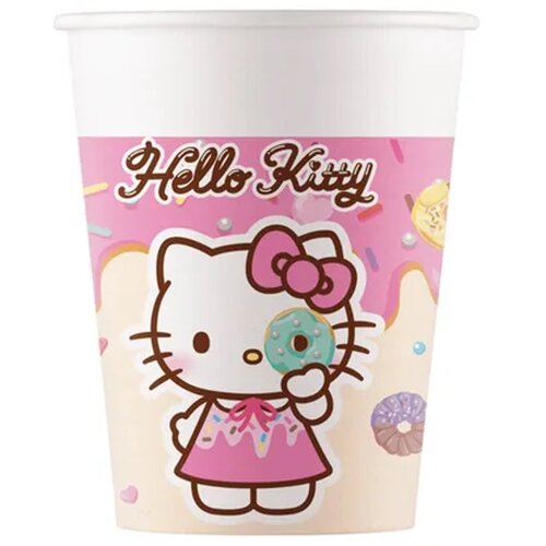 Procos Papirnati kozarci Hello Kitty in Kuromi, komplet 8 kosov, 200 ml Slike