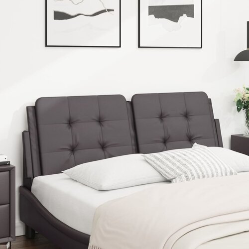 vidaXL Jastuk za uzglavlje sivi 140 cm od umjetne kože Cijene