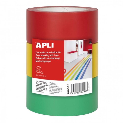 Apli trak za označevanje tal, 3 kos, 3x40mm x 33m AP018608 Cene