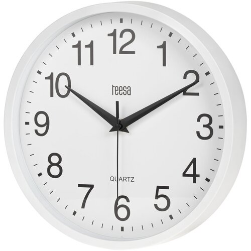 Teesa Zidni analogni sat prečnik 25cm beli TSA0037 Slike