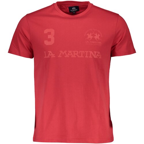 La Martina MEN&amp;amp;#39;S SHORT SLEEVE T-SHIRT RED Slike