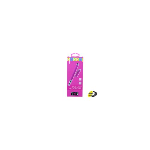 TNB stylapypk olovka za ekrane osetljive na dodir, 2in1, happy, pink Slike