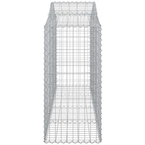  Lučne gabionske ko&amp;scaron;are 10kom 200x50x120/140cm pocinčano željezo Slike