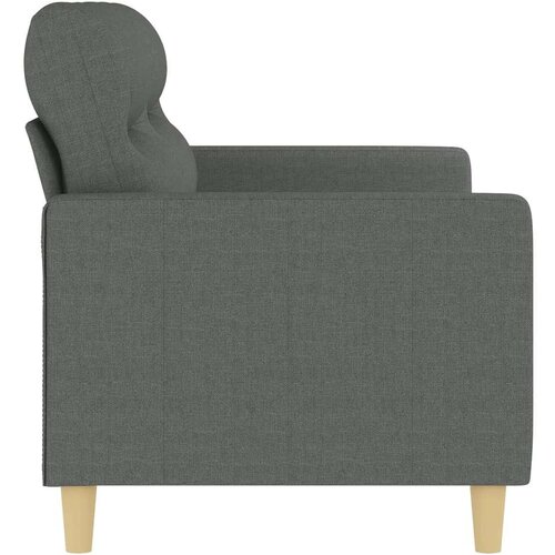 VidaXL Dvosjed od tkanine tamnosivi 140 cm Slike