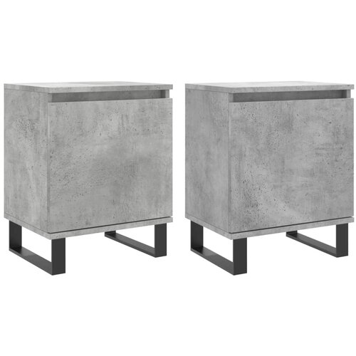 Maison Chic Dvo delni komplet Nočne omarice - Nočne mize betonsko siva 40x30x50 cm inženirski les, (21687618) Slike