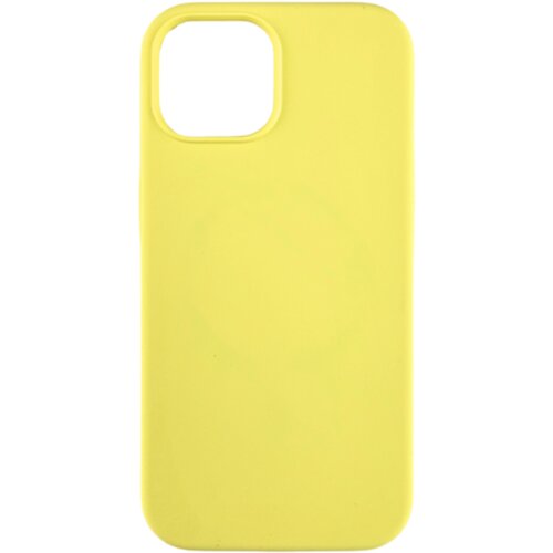 Silikonska futrola za iPhone 15 Pro Max MagSafe Žuta Slike
